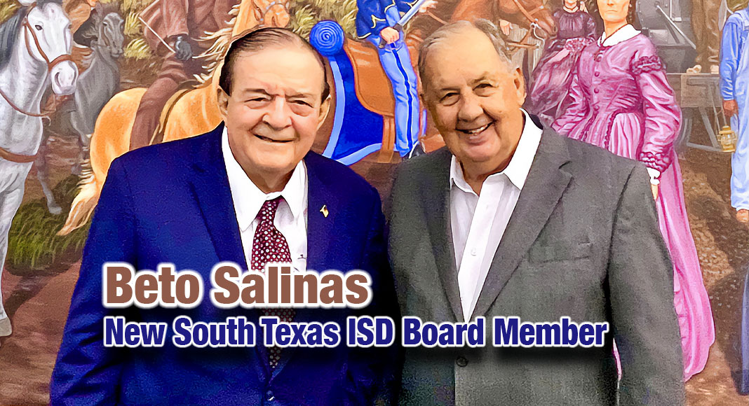 Last night, at Las Americas Library in Mercedes, Texas, former Mayor of Mission, Norberto ‘Beto’ Salinas was sworn in as a Board Member for the South Texas ISD Board of Trustees. Courtesy Image