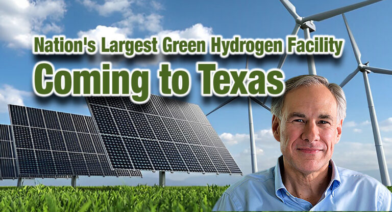 Nation’s Largest Green Hydrogen Facility to be Constructed in Texas 