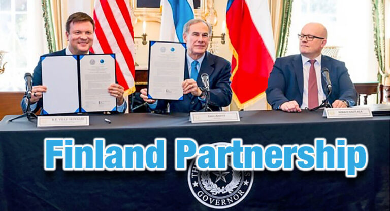 Texas Signs Economic Partnership with Finland 