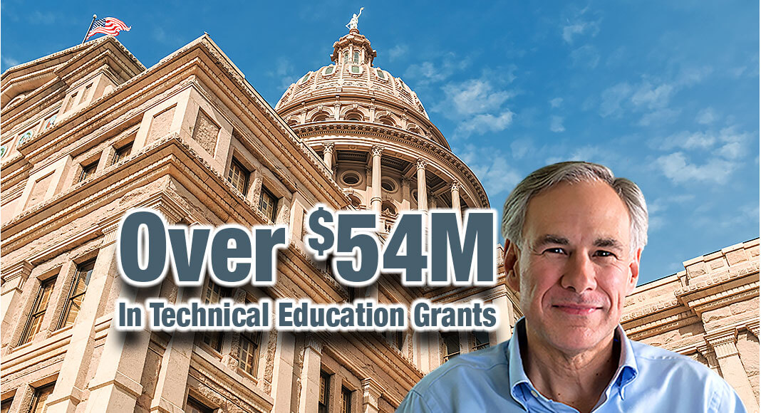 Governor Greg Abbott announced 152 Jobs and Education for Texans (JET) grants totaling over $54 million have been awarded by the Texas Workforce Commission (TWC) to public community, state, and technical colleges, school districts, and open-enrollment charter schools across the state. Image for illustration purposes. 
