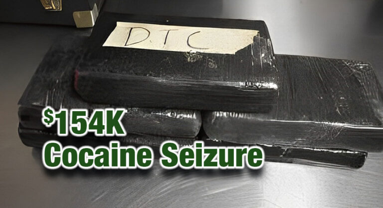 CBP Officers Seize $154K Worth of Cocaine in Brownsville