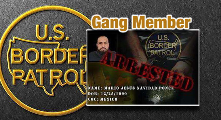 Laredo Border Patrol Apprehends Gang Member