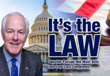 Cornyn Passed Most Bills into Law Last Congress