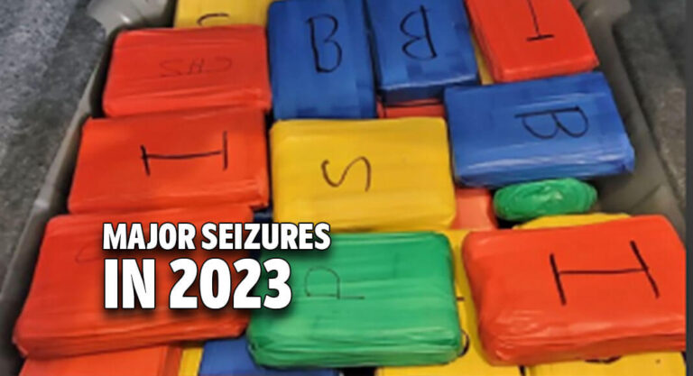 CBP Officers Seize More Than 500 Pounds of Hard Drugs in 2023