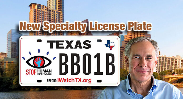 New ‘Stop Human Trafficking’ Specialty License Plate Unveiled