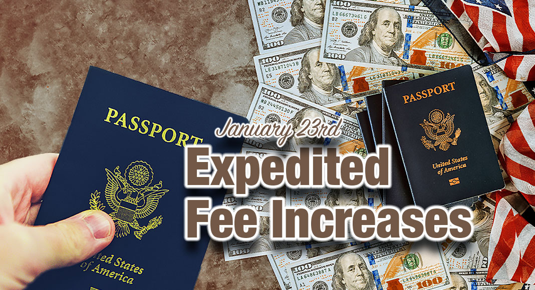 Price Increase in Expedited U.S. Passport Delivery Service, Jan 23rd