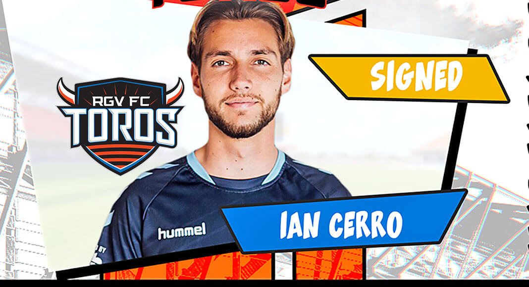 Rio Grande Valley FC announced today the signing of midfielder Ian Cerro to the club’s 2023 USL Championship roster. The signing is pending league and federation approval. Courtesy Image