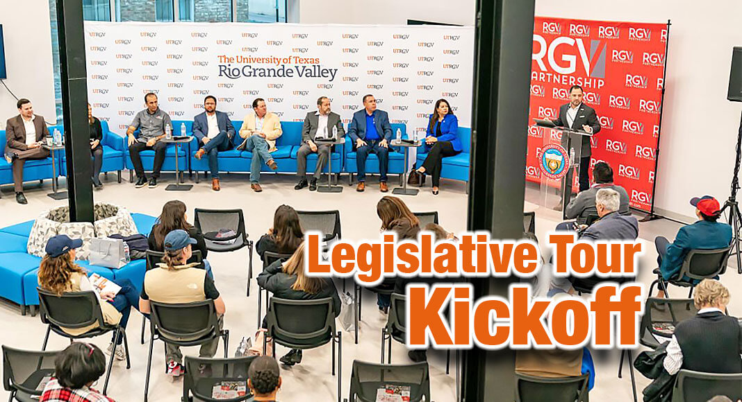 The Legislative Tour of the Rio Grande Valley made a stop on Saturday at the eBridge Center in Brownsville for a Workforce and Economic Development Ecosystem panel discussion, hosted by UTRGV. Border security, culture, tourism, education and workforce in the Valley were the topics of discussion. RGV Partnership welcomed elected officials to a four-day tour of the Valley to help them get acquainted with the area. (UTRGV Photo by David Pike)