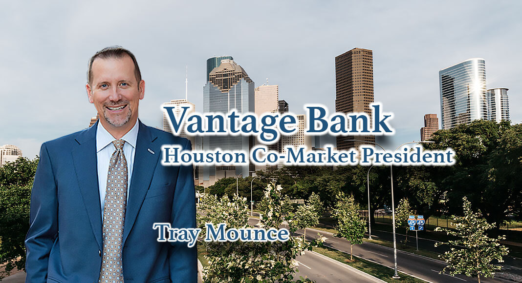  Tray Mounce, a long-time Houston banking executive, has been named Executive Vice President at Vantage Bank. Courtesy image for illustration purposes