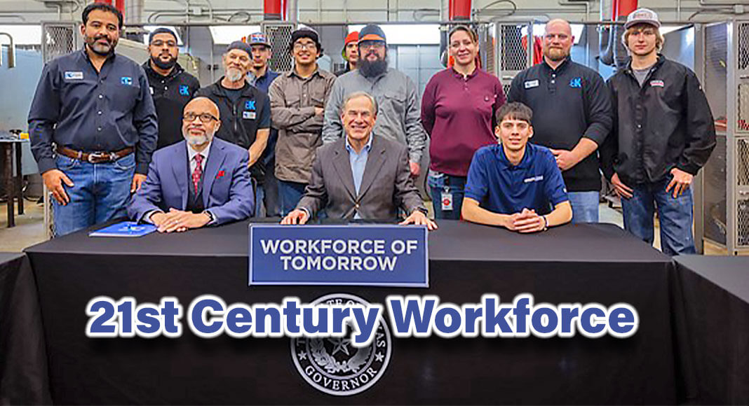 Governor Greg Abbott championed the State of Texas' ongoing efforts to develop and train a highly skilled and educated workforce through the Texas Reskilling and Upskilling through Education (TRUE) grant program at a press conference at Odessa College. Photo: Office of the Governor