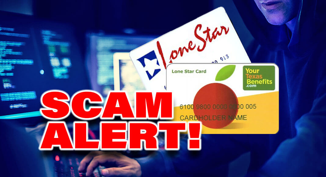 The Texas Health and Human Services Commission is receiving an increase in reports of scams targeting clients who use Lone Star Cards and is urging Texans who receive Supplemental Nutrition Assistance Program (SNAP) and Temporary Assistance for Needy Families (TANF) benefits to monitor purchases on their Lone Star Card through the Your Texas Benefits mobile app. Image Sources: hhs.texas.gov for illustration purposes