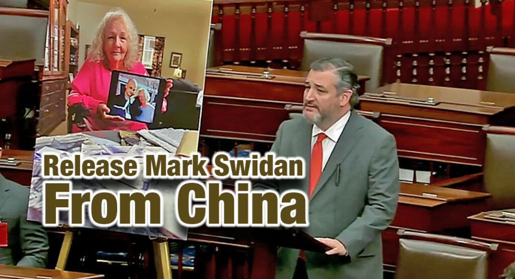  U.S. Senator Ted Cruz (R-Texas) introduced a resolution he authored calling for the release of Mark Swidan, a Houston, Texas resident who has been unjustly detained by China since 2012. Read that release here. YouTube Image