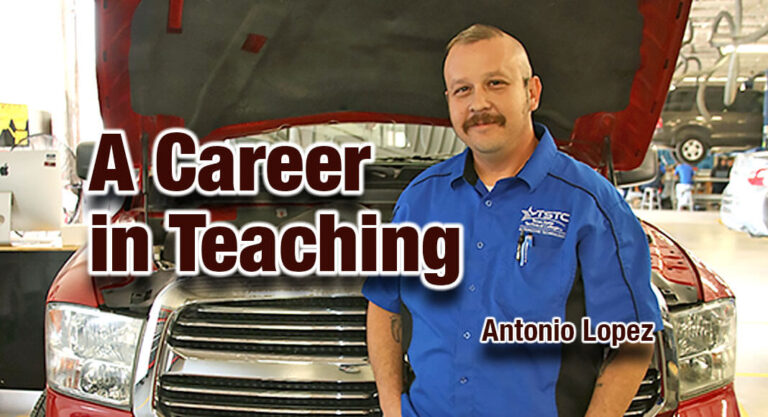 Auto Tech Student Eyes Educator Career Path