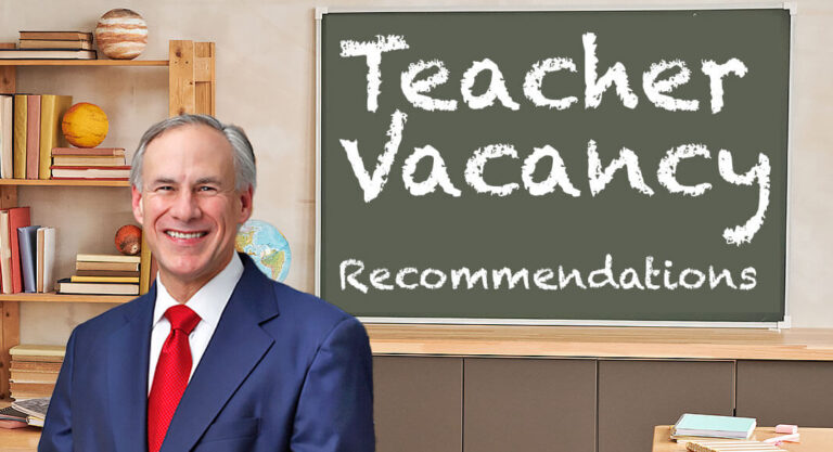 Teacher Vacancy Recommendations Report Released
