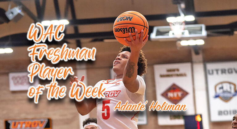 Holiman Earns 3rd WAC Freshman Of The Week Honor