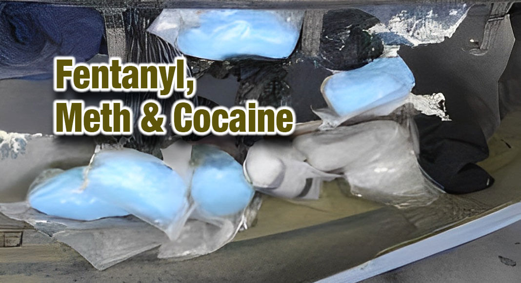 Bridge of the Americas mixed drug load of fentanyl and cocaine.USCBP Image