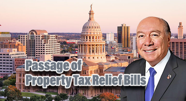 Sen. Hinojosa’s Statement on the Passage of Property Tax Relief Bills