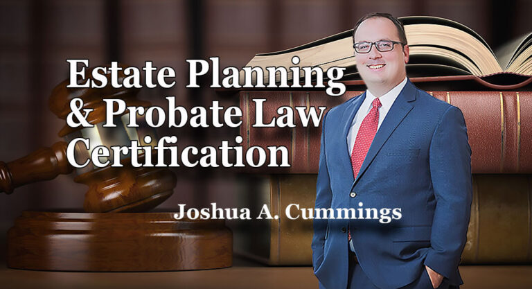 Cummings Receives Texas Board of Legal Specialization Certification