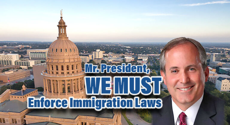 Paxton Calls on Biden to Enforce Immigration Laws