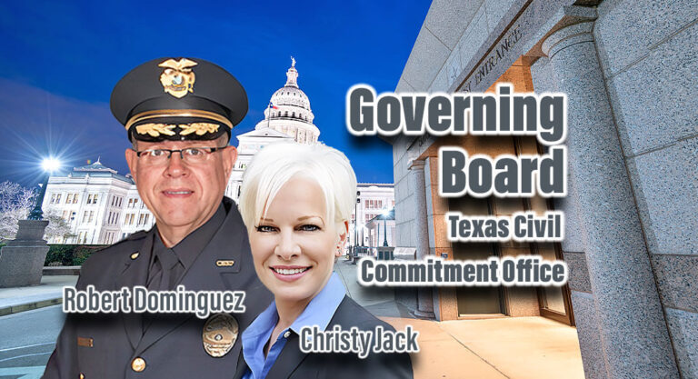 Reappointed to Governing Board of  Texas Civil Commitment Office