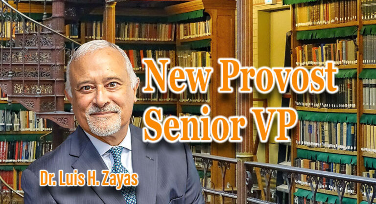 University President Announces New Provost / Senior VP