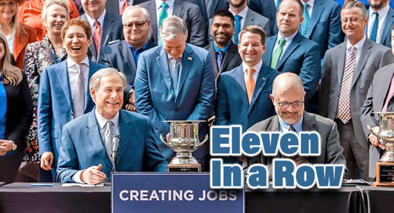 Texas Wins Governor’s Cup for 11th Consecutive Year