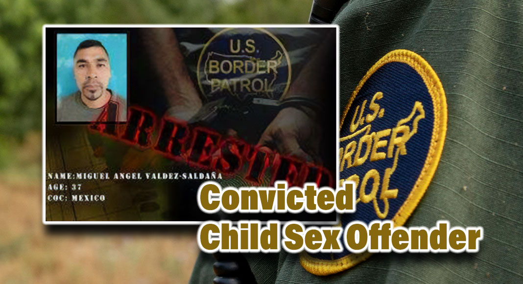 Laredo Sector Border Patrol agents assigned to Laredo South Station arrested a convicted sex offender in Laredo, Texas. USCBP Image