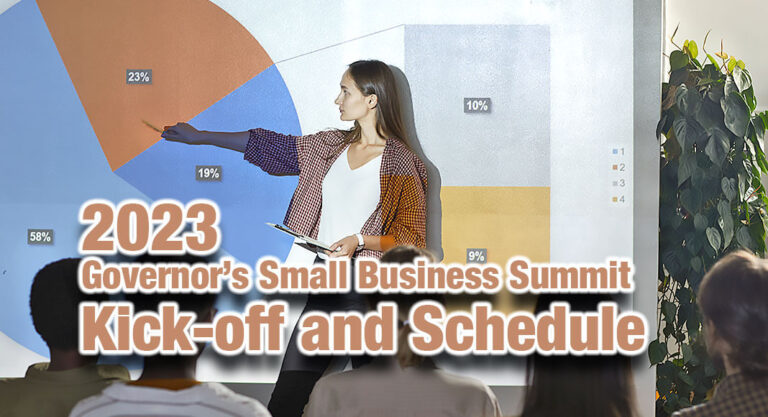 2023 Governor’s Small Business Summit Kick-Off & Schedule
