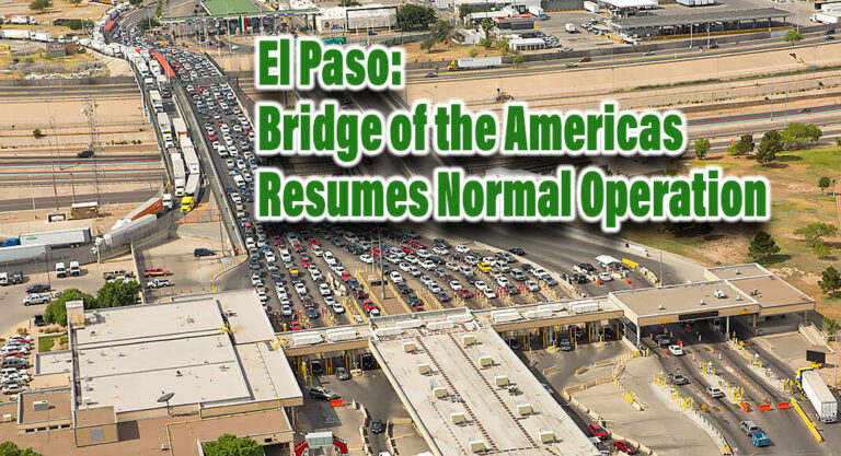 CBP to resume cargo processing at Bridge of the Americas October 10