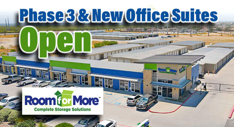 Room for More Phase 3 & New Office Suites Open