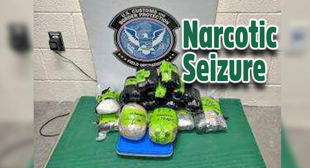 Mixed drug load seized at the Marcelino Serna port of entry. USCBP Image