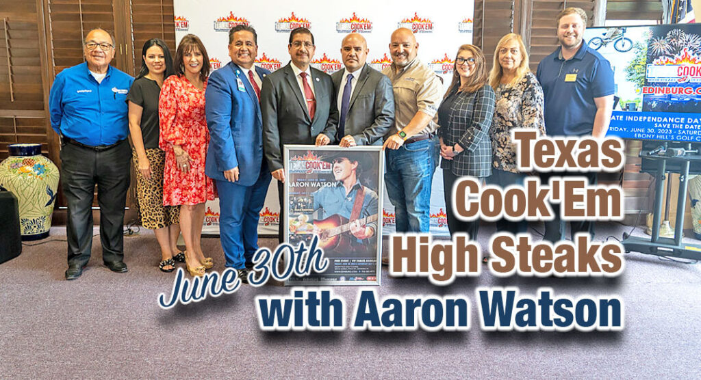 Texas Cook'Em High Steaks is back and better than ever! The annual event will be held on June 30, 2023 through July 1, 2023, at Ebony Hills Golf Course. Image courtesy of Edinburg Chamber of Commerce