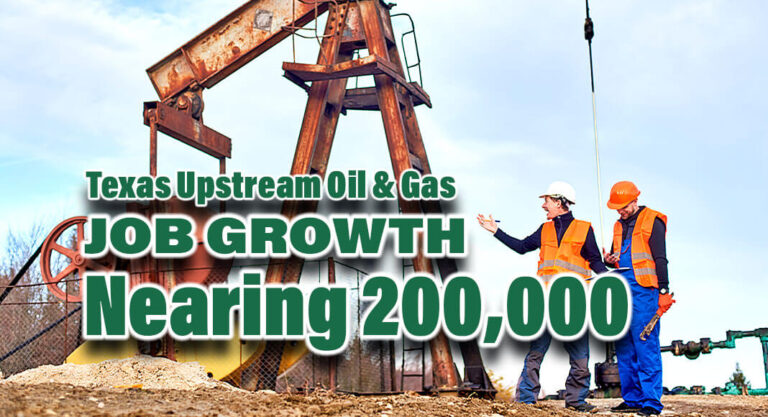 Upstream Oil & Gas Employment Growth Nears 200k