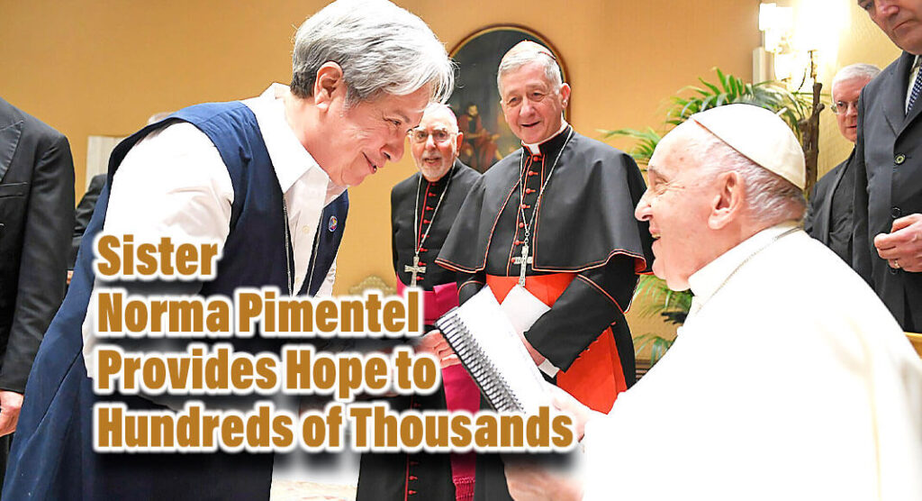 On April 26th, Sr. Norma Pimentel, CEO of Catholic Charities of the Rio Grande Valley in Texas, was honored by Pope Francis at the Vatican as she joined a delegation of Catholic Extension, a U.S.-pontifical organization, to highlight the role of women in the Church. Courtesy Image