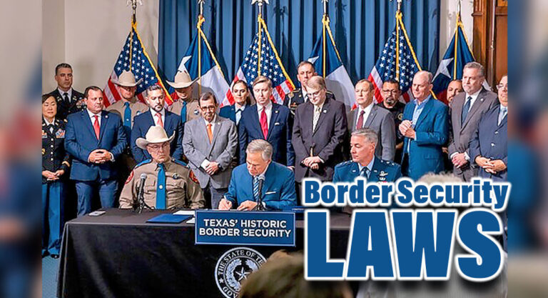 Governor Signs Sweeping Package of Border Security Laws