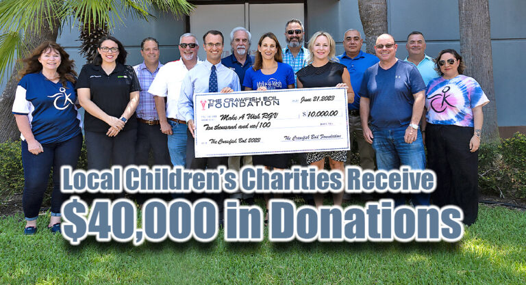 Local Children’s Charities Receive $40k Crawfish Boil Proceeds