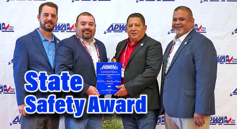 Edinburg Public Works Dept. Receives State Safety Award