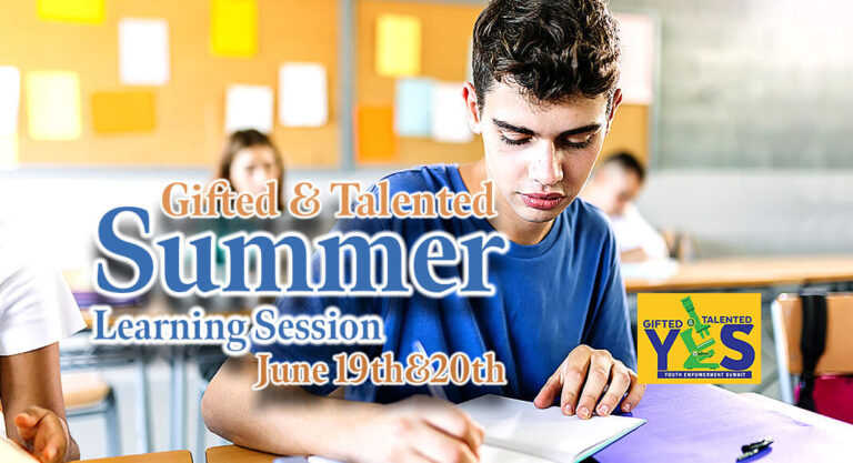 Summer Summit: 8th Grade Gifted & Talented Students, June 19th-20th
