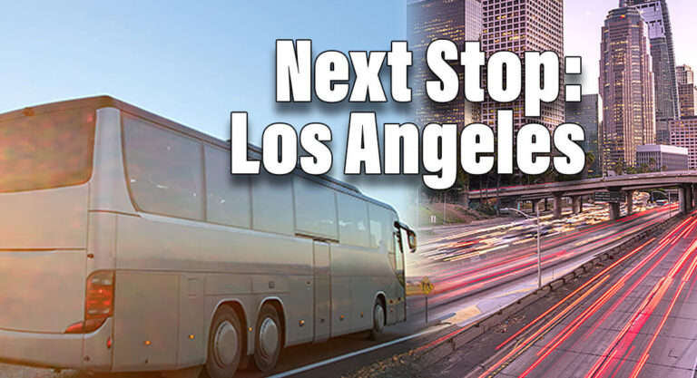 First Bus of Migrants Arrives in Los Angeles