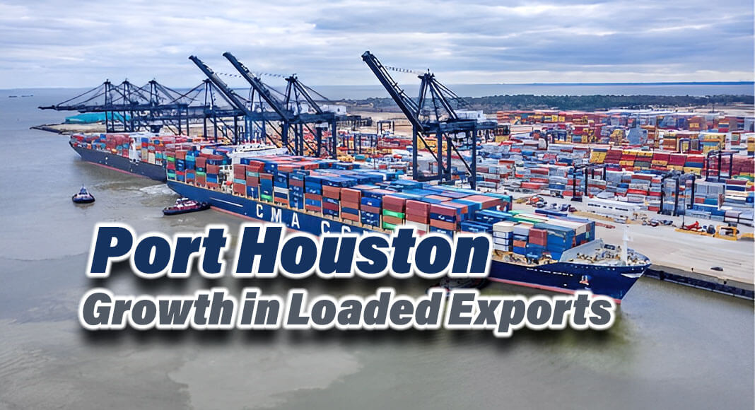 Despite the dip in import volume, Port Houston continues to see growth in loaded exports. Up 3% in May compared to last May, loaded export volumes have reached 569,502 TEUs year-to-date, a 14% increase from the same period last year. Bayport Container Terminal, Port Houston. Image Courtesy of porthouston.com