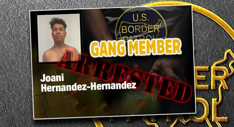 Laredo Sector Border Patrol Apprehends Criminal Gang Member