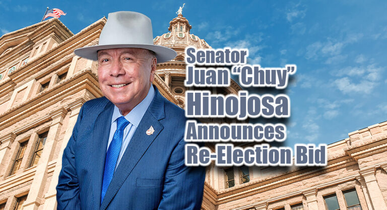 Senator Juan “Chuy” Hinojosa Announces His Run for Re-Election