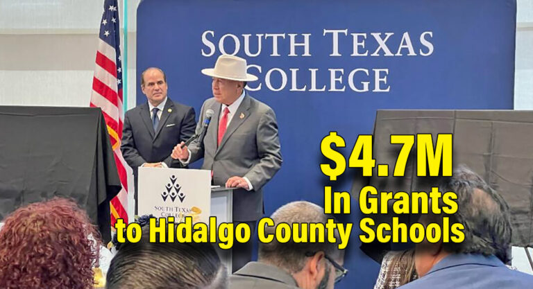 Sen. Hinojosa Joins Chairman Daniel to Present $4.7M In JET Grants to Hidalgo County Schools