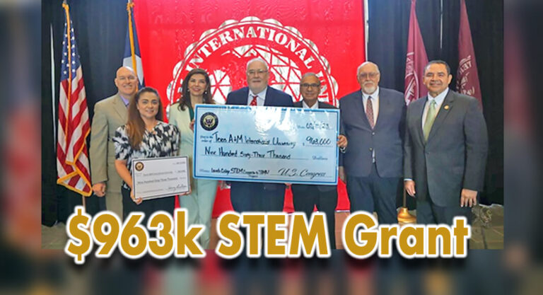 $963k for Texas A&M International University’s STEM Connector Project with Laredo College