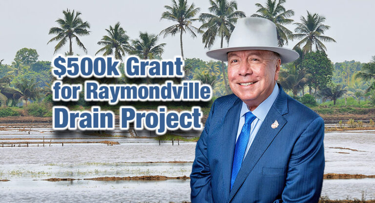Senator Juan “Chuy” Hinojosa Announces $500k Grant for Raymondville Drain Project