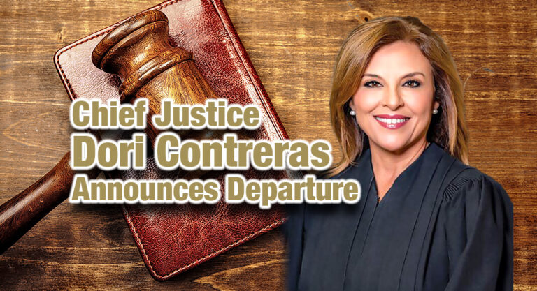 Chief Justice Dori Contreras Announces Departure After Decades of Service