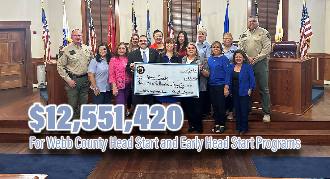 Congressman Cuellar announced $12,551,420 in federal funding for the Webb County Head Start and Early Head Start Programs. Courtesy Image