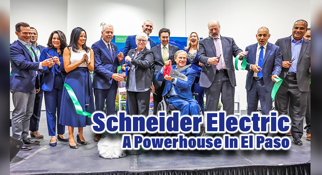Governor Greg Abbott today celebrated Texas’ booming tech manufacturing sector at a ribbon cutting ceremony for the new Schneider Electric El Paso Plant. The new facility is expected to bring over 350 new jobs and $20 million in capital investment to El Paso. Photo: Office of the Governor