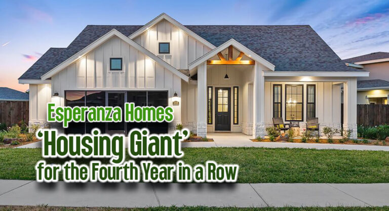 Esperanza Homes Earns Recognition as a Housing Giant for the 4th Year in a Row