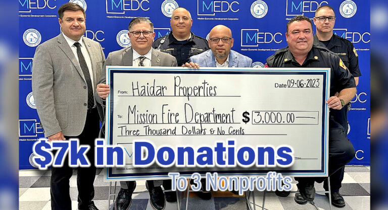 Mission EDC Facilitates $7k in Donations to 3 Nonprofits